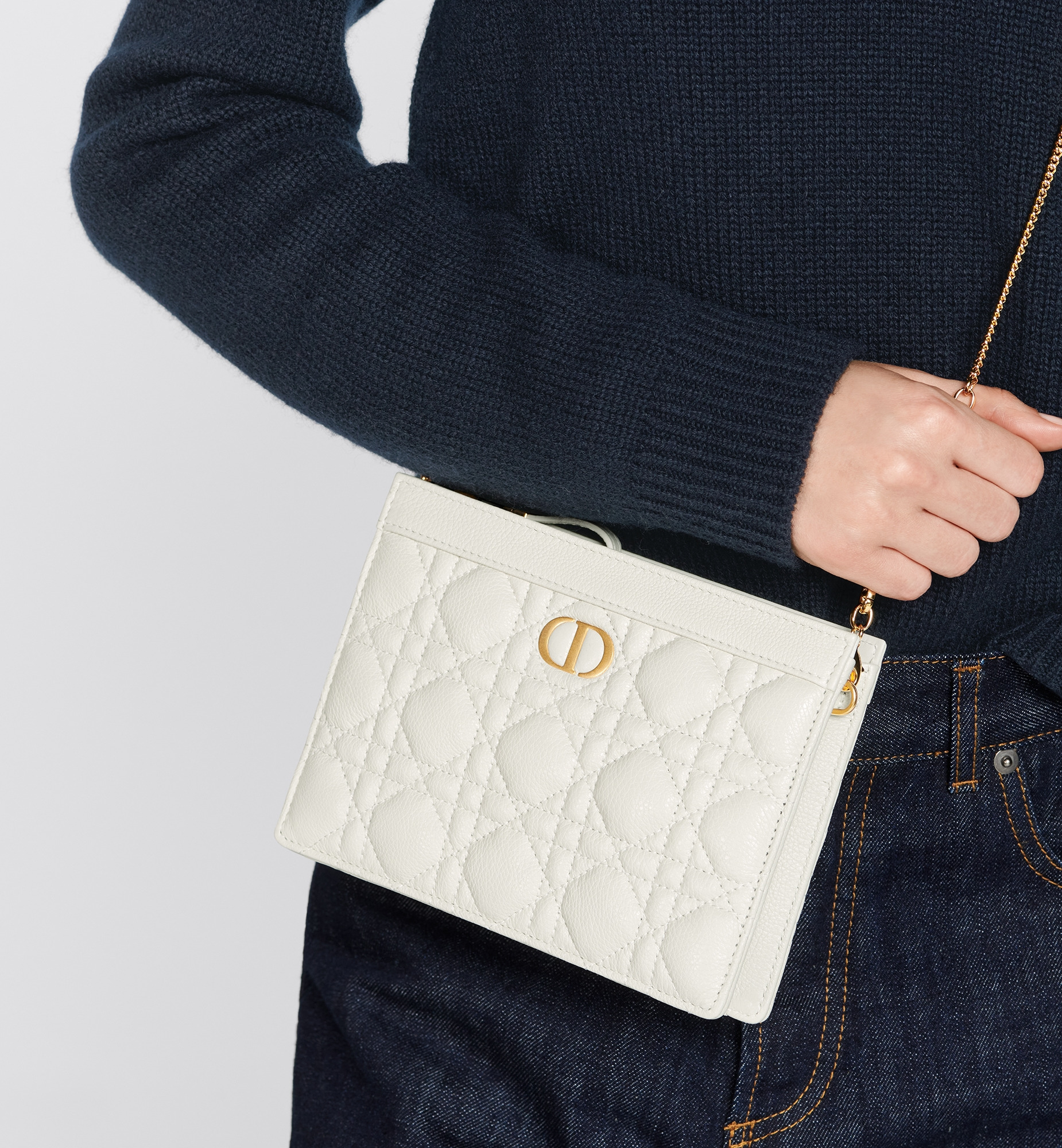 Dior Caro Zipped Pouch with Chain - 9