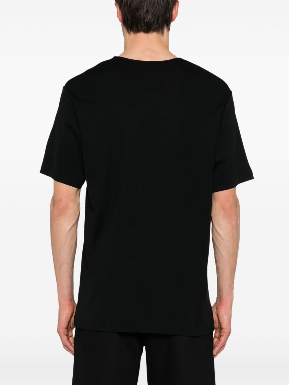 ribbed cotton T-shirt - 4