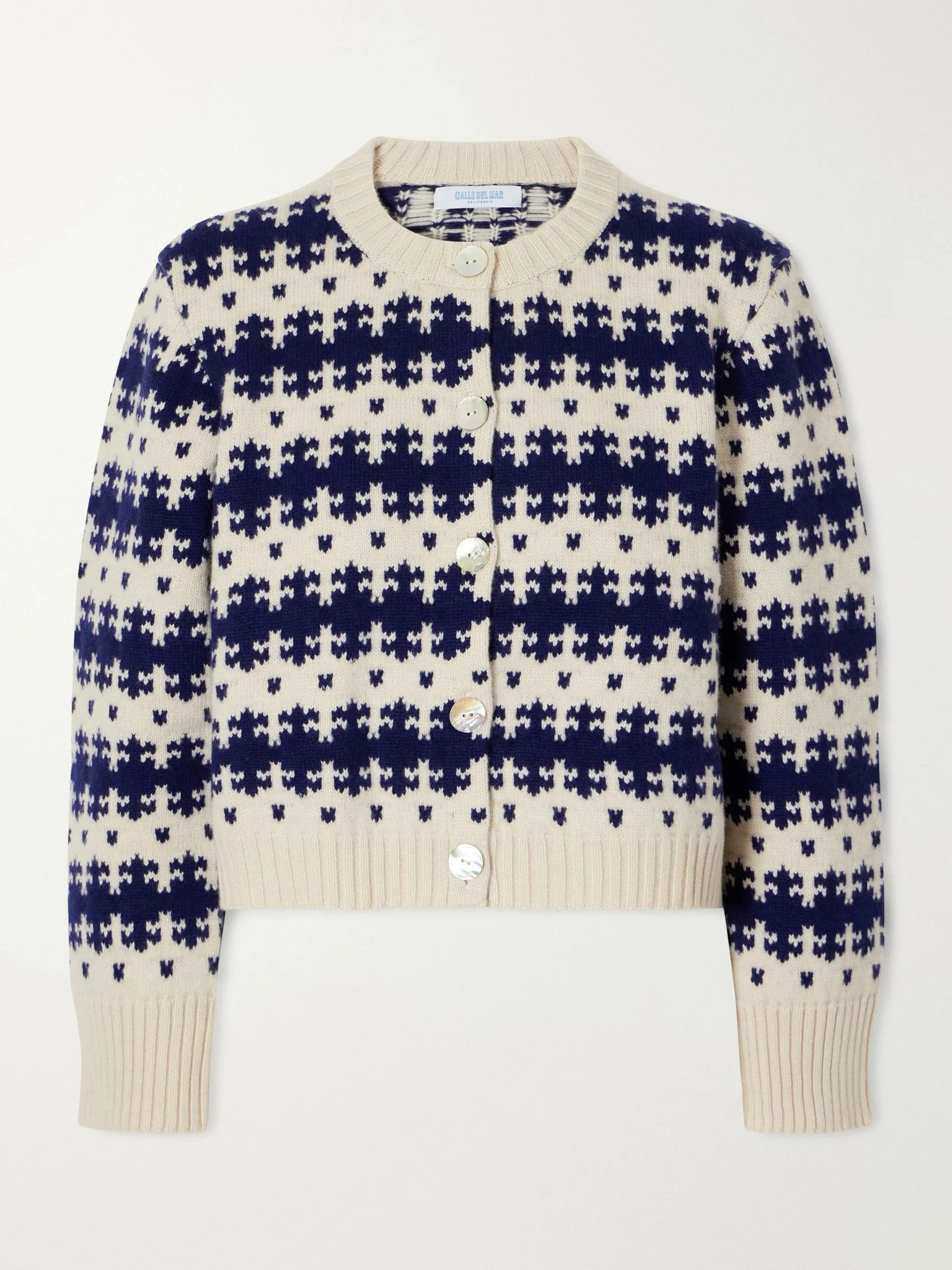 Royal Fair Isle cashmere cardigan Multi - 1