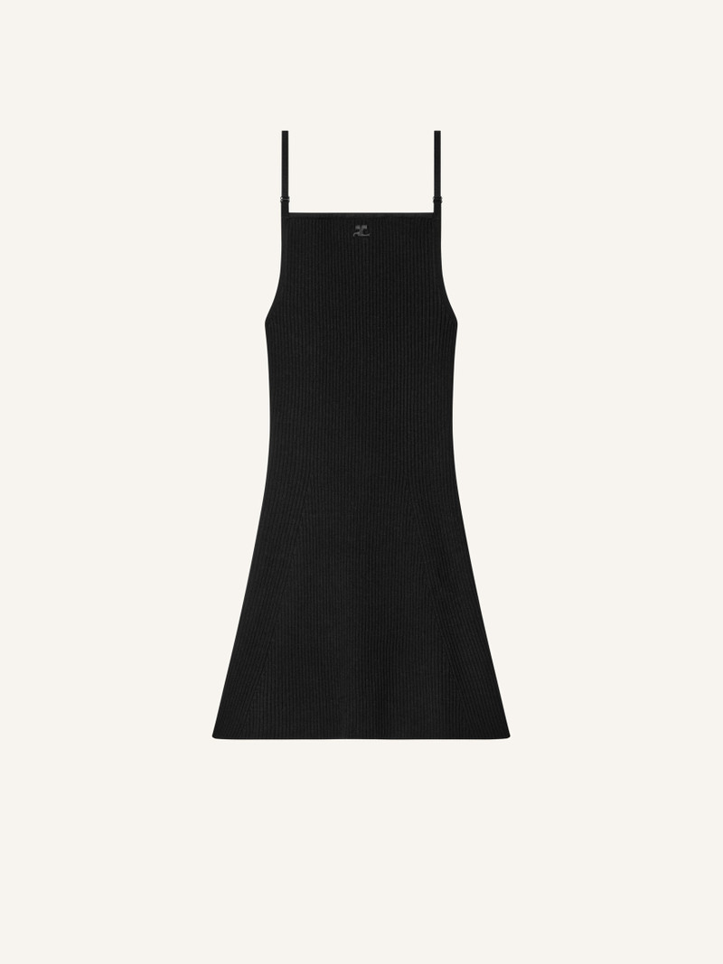 RIB KNIT MINI DRESS - 1