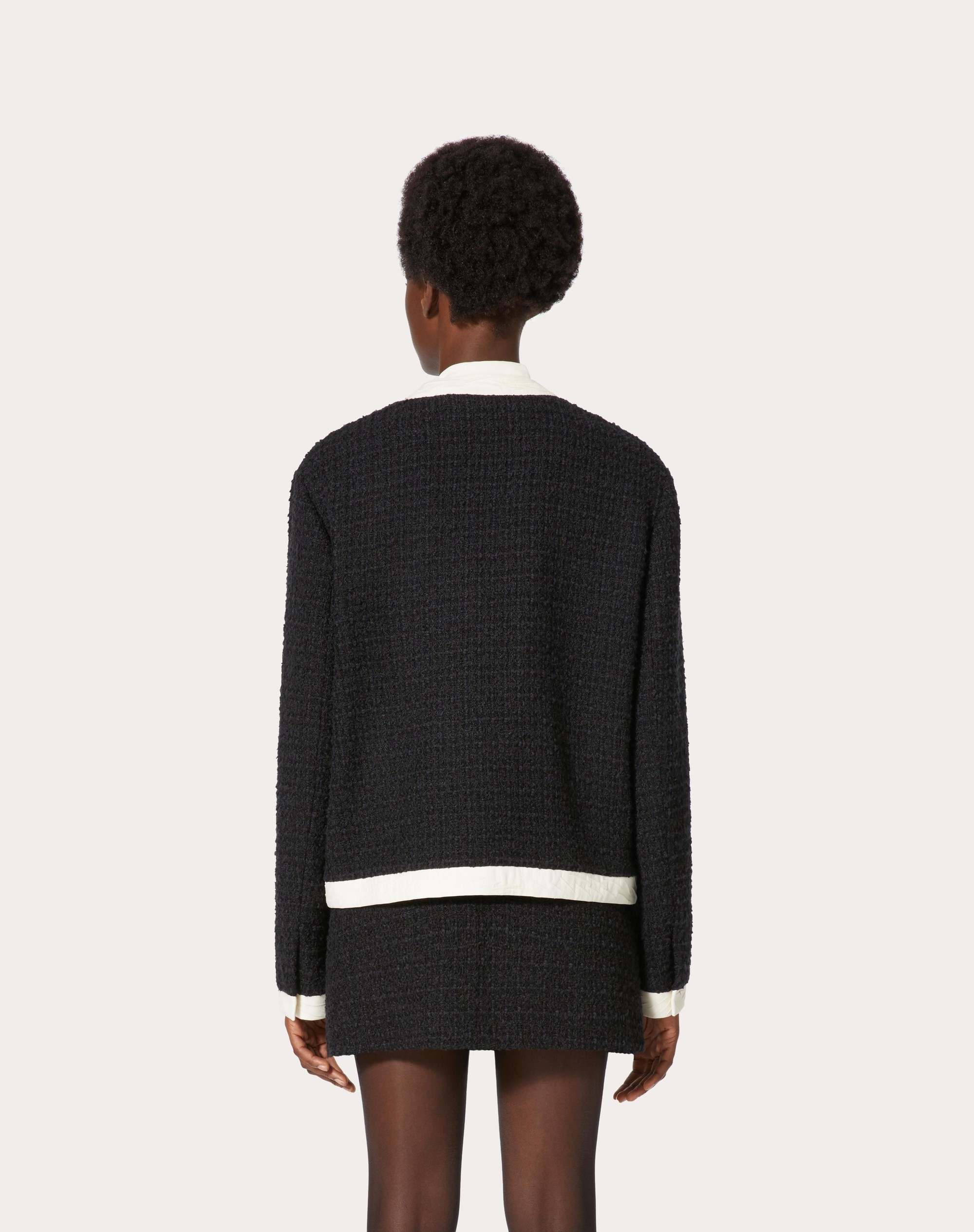 EMBROIDERED WOOL TWEED JACKET - 4