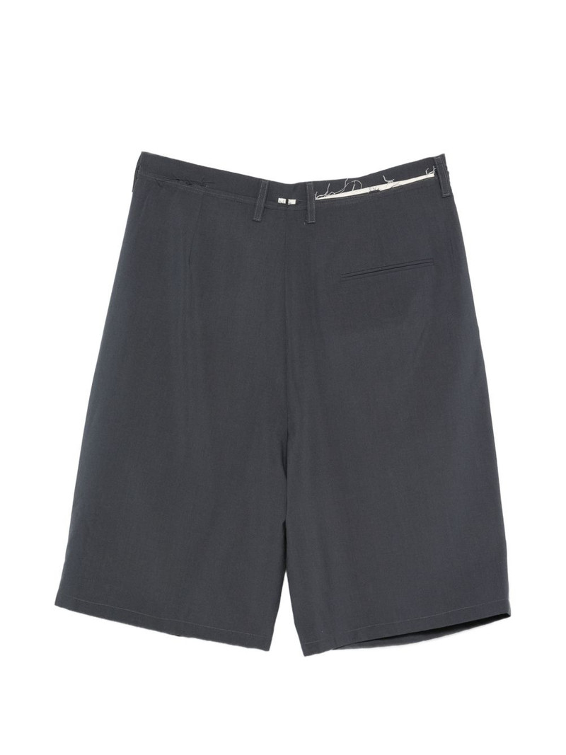 CAMIEL FORTGENS pleated seam shorts outlook