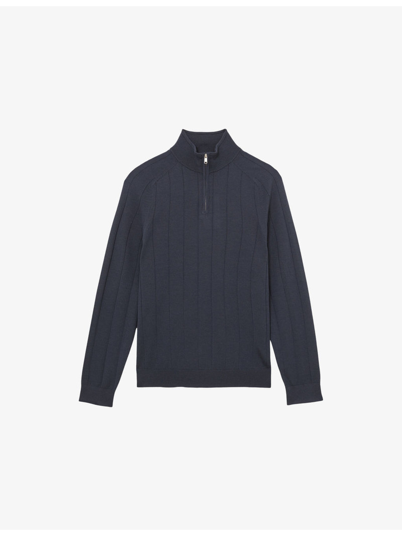 Findlay Funnel-Neck Wool Jumper 1