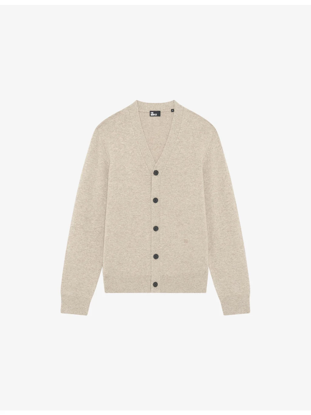 V-Neck Relaxed-Fit Stretch Cashmere-Blend Cardigan - 1