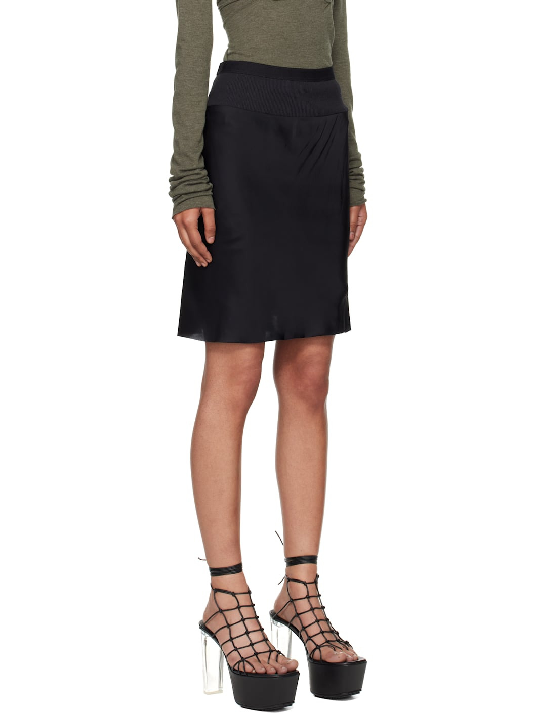 Black Concordians Short Bias Miniskirt - 2
