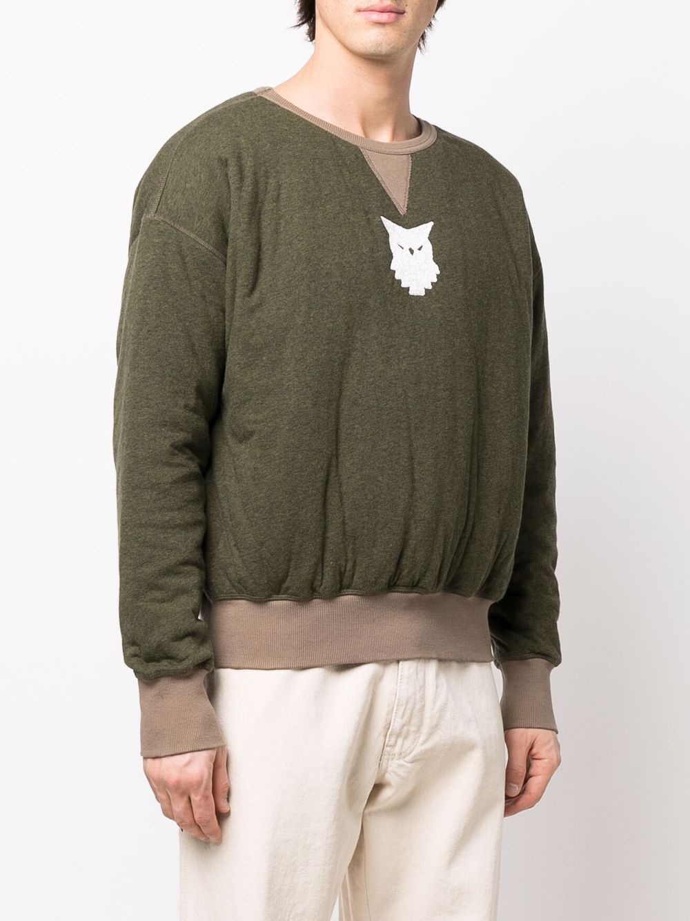 Animal Totem patch-detail sweatshirt - 3