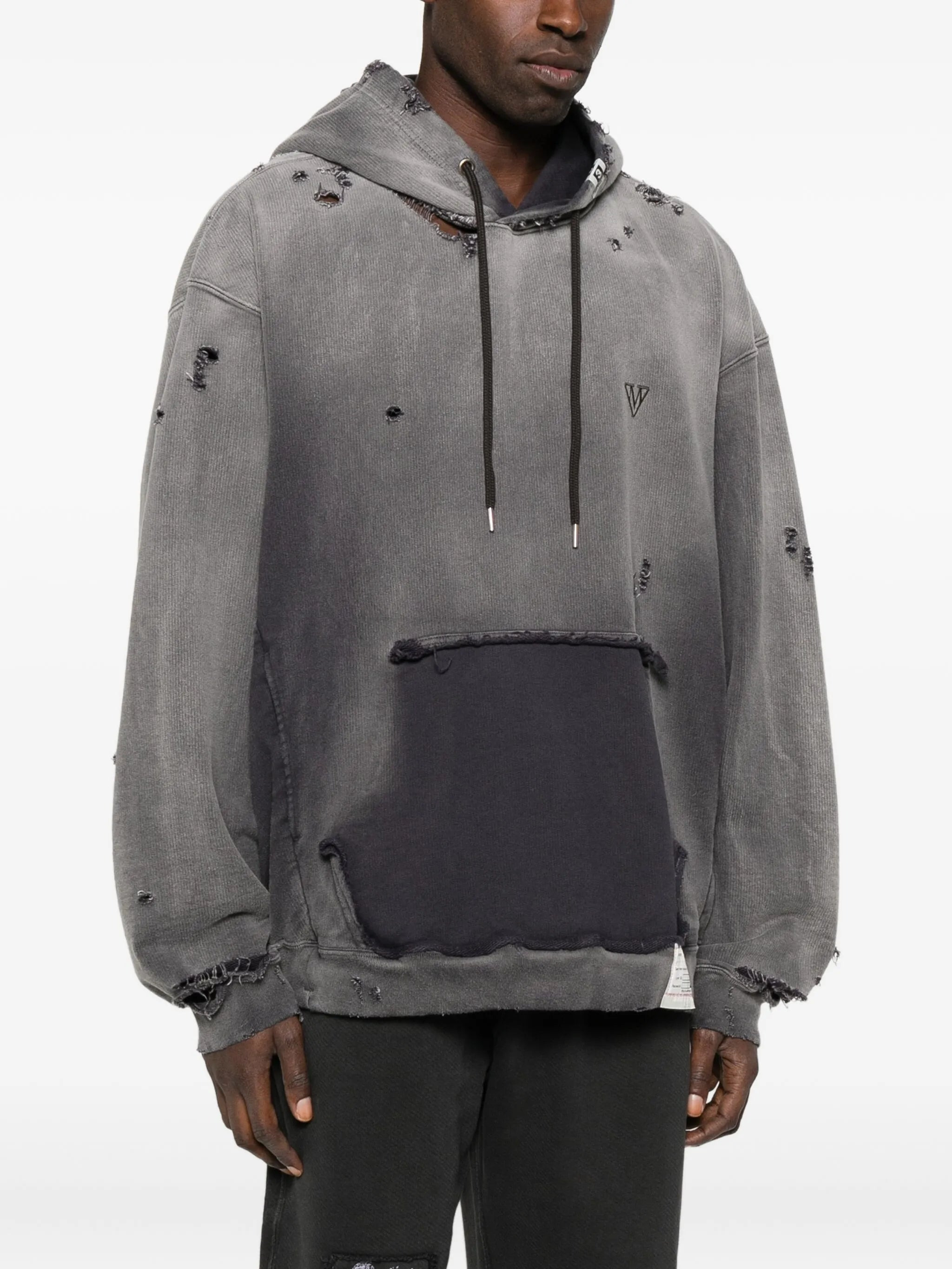 Maison Mihara Yasuhiro Distressed Cotton Hoodie - 5