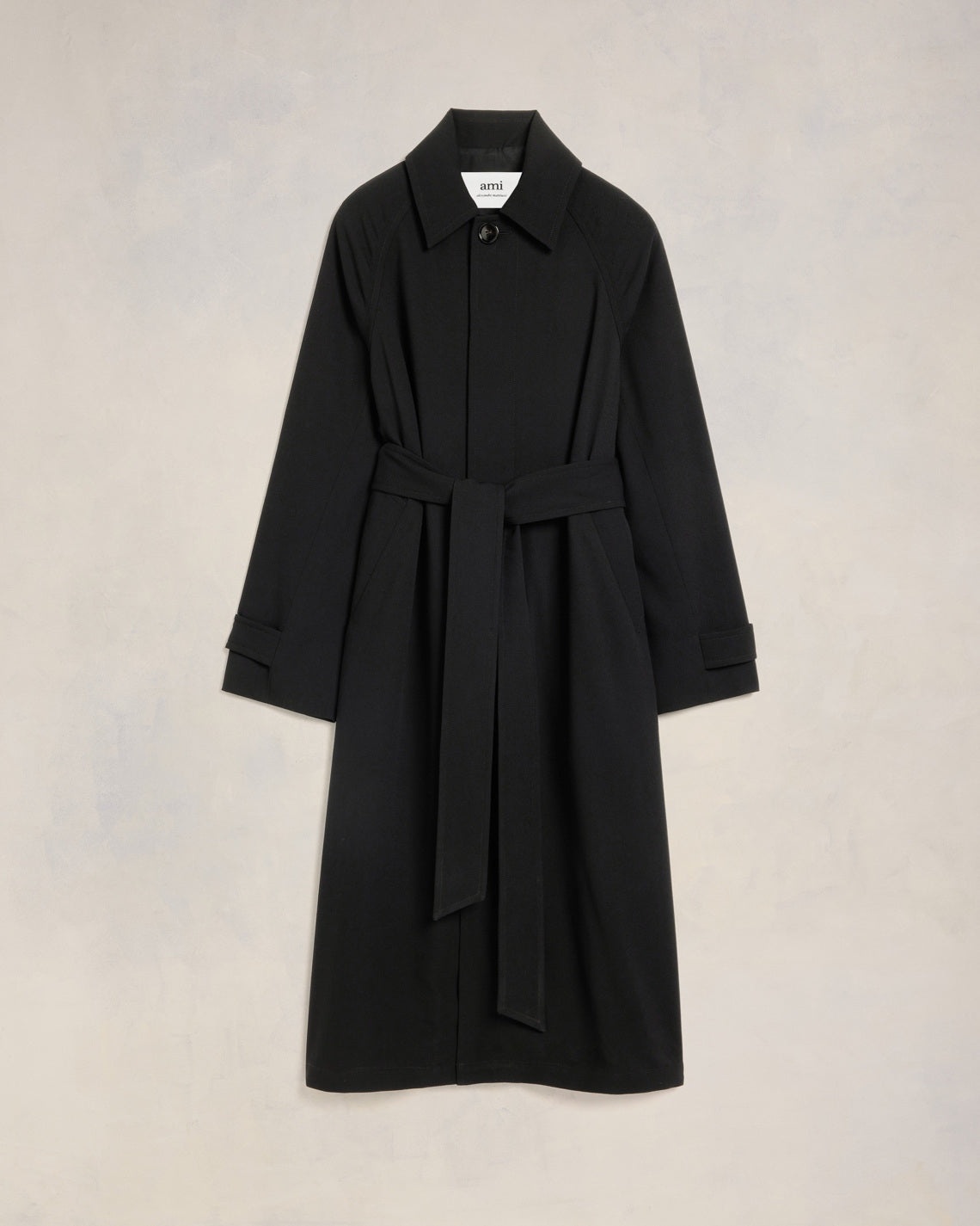 LONG BELTED COAT - 1