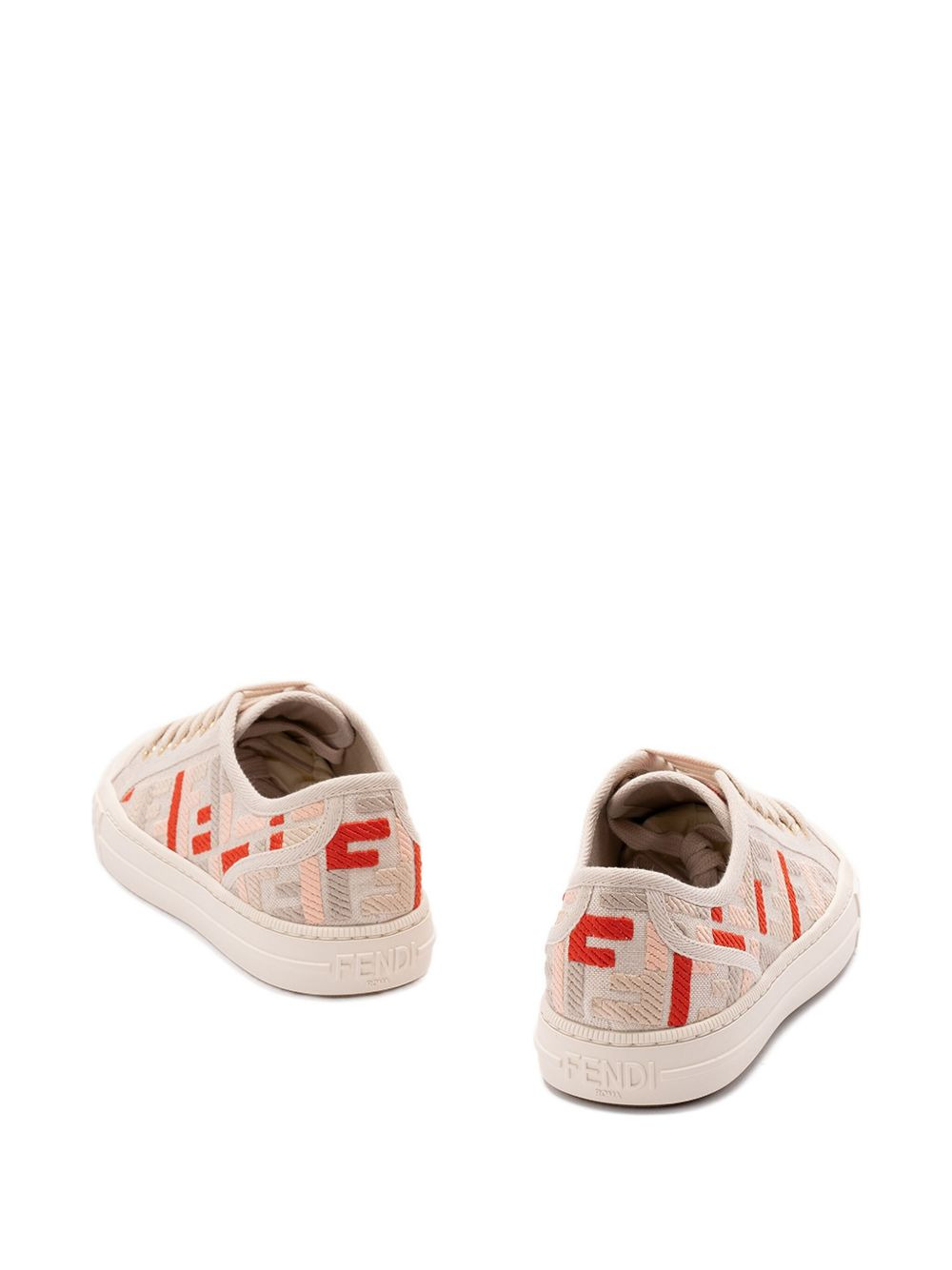 Fendi Women Domino Canvas Sneakers - 3