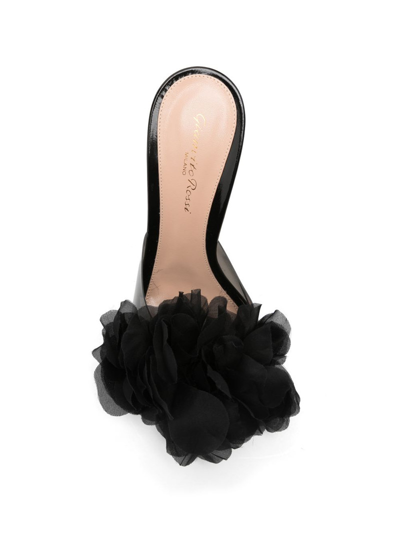 flower-detail heeled sandals 4