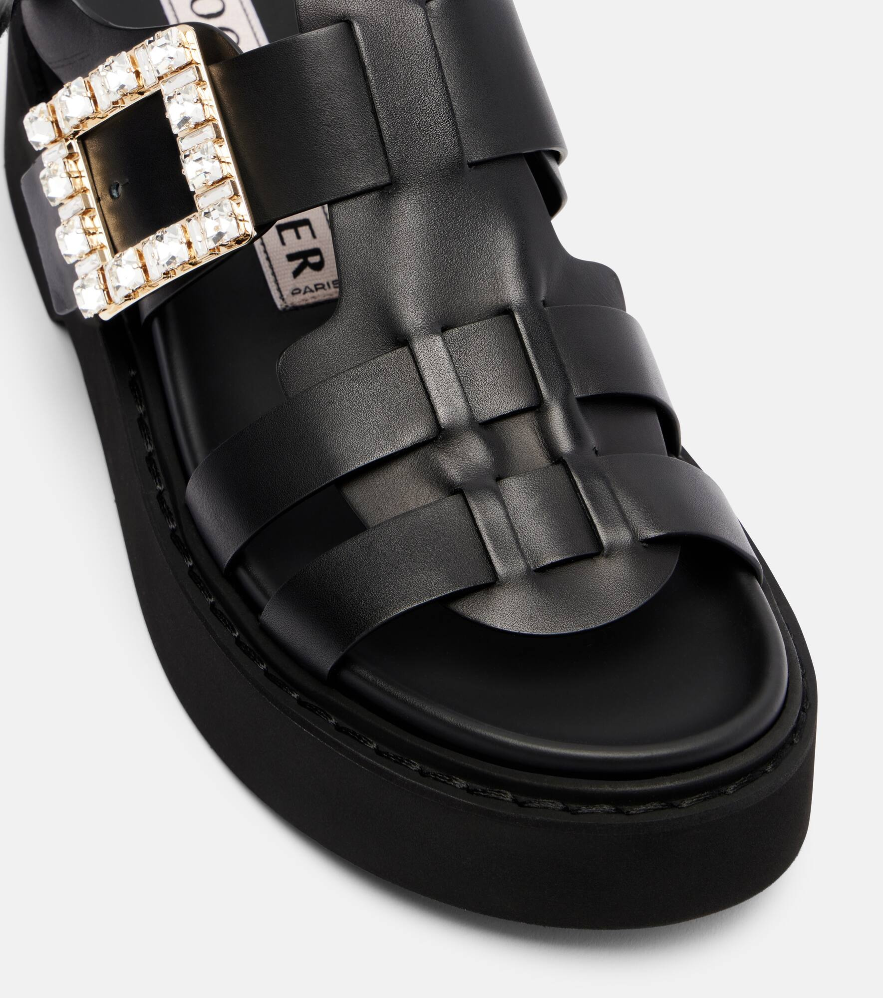 Viv' Rangers leather platform sandals - 5