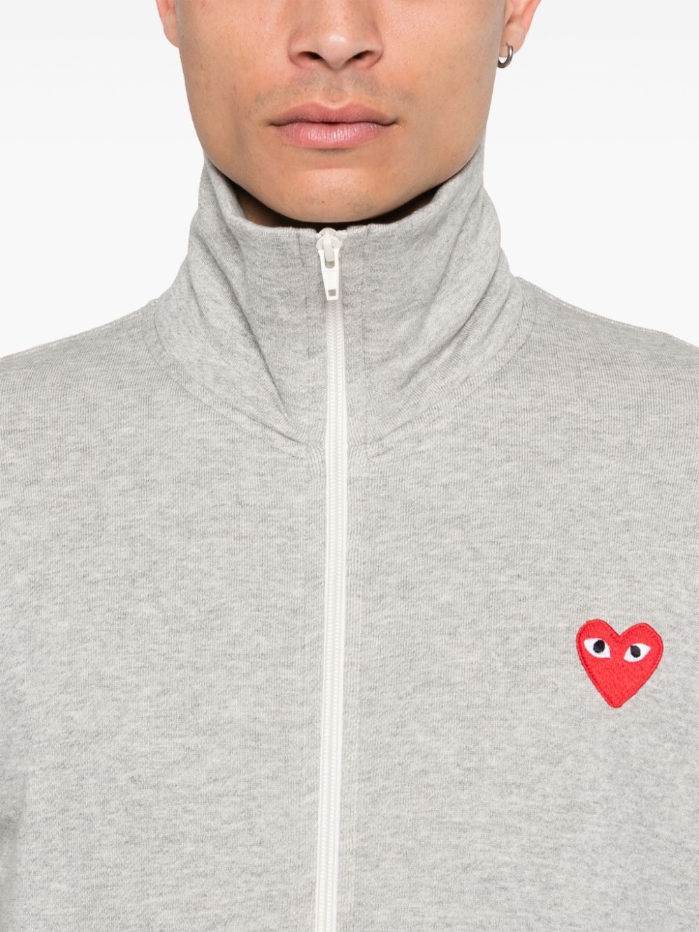 heart-patch sweatshirt - 4