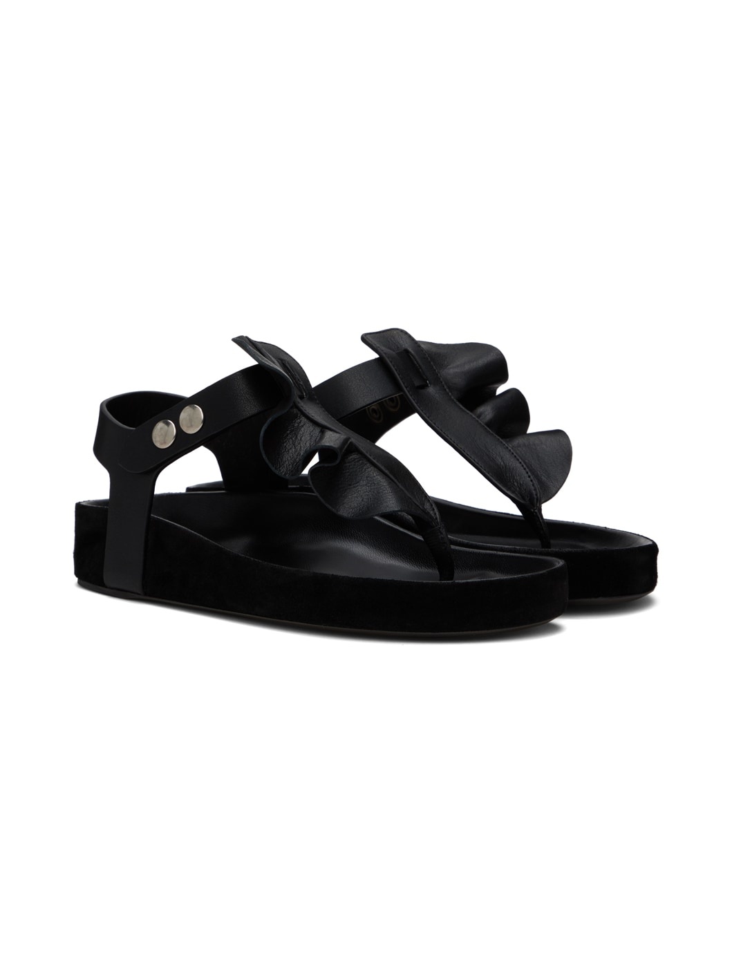 Black Isela Sandals - 4