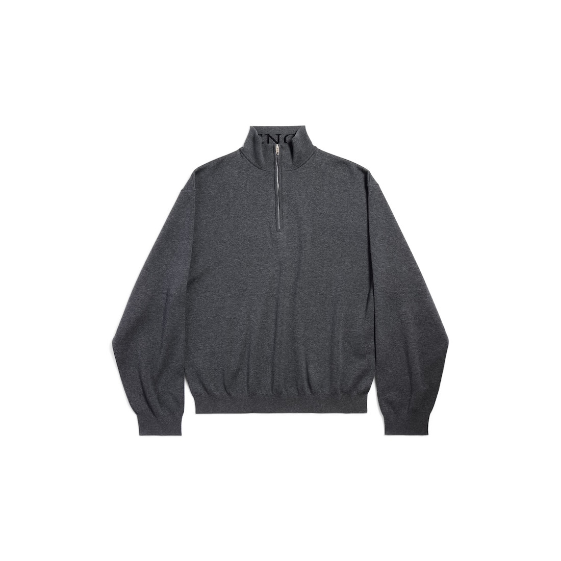 Men's Half-zip Sweater in Grey - 1