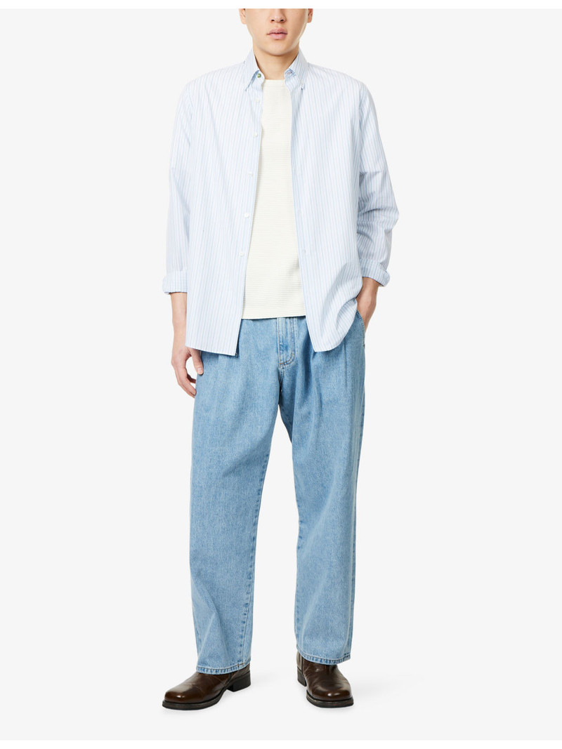 FRAME Jacquard Stripe Cotton T-Shirt outlook