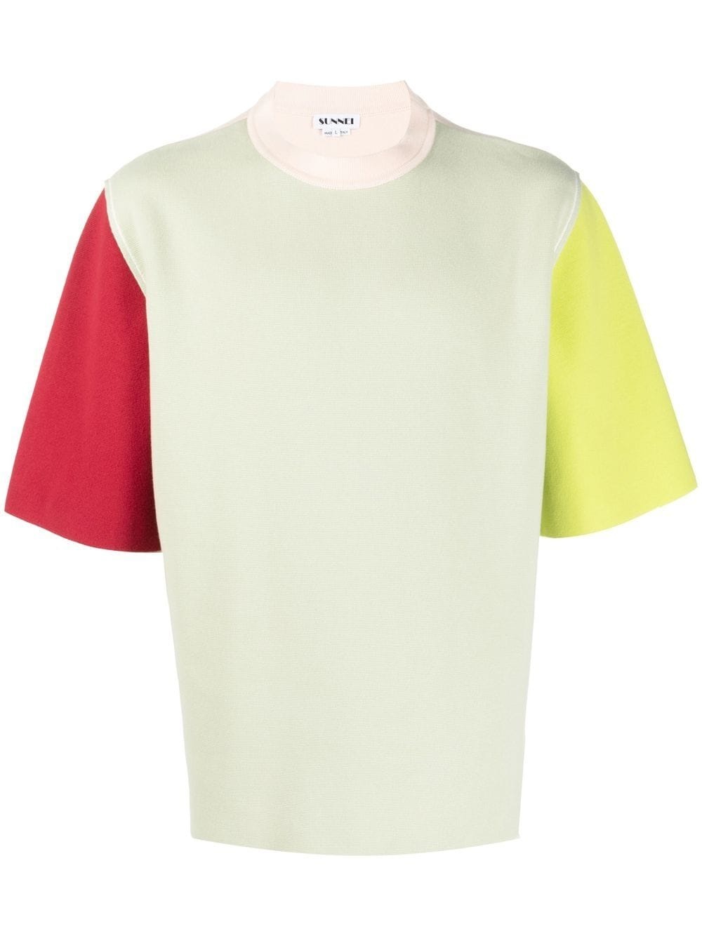 colour-block cotton T-shirt - 1