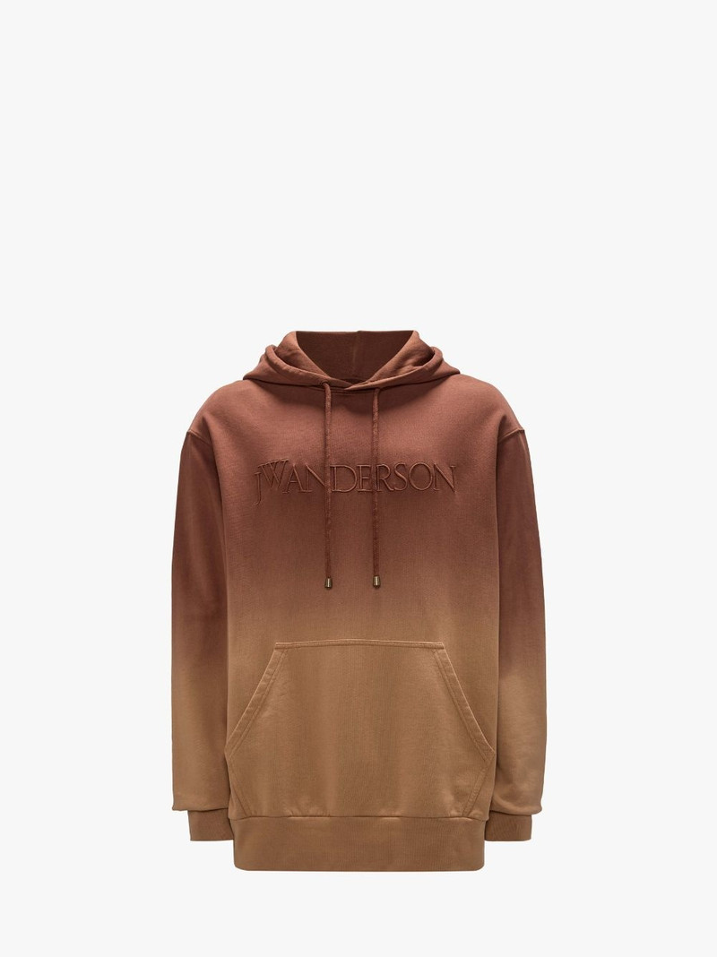 GRADIENT HOODIE WITH LOGO EMBROIDERED - 1