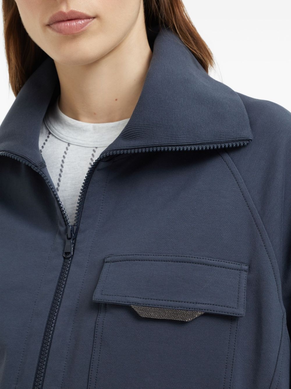 Monili-detail sweatshirt - 6