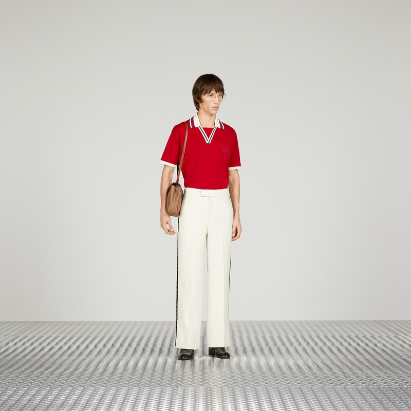 GUCCI Cotton piquet polo shirt outlook