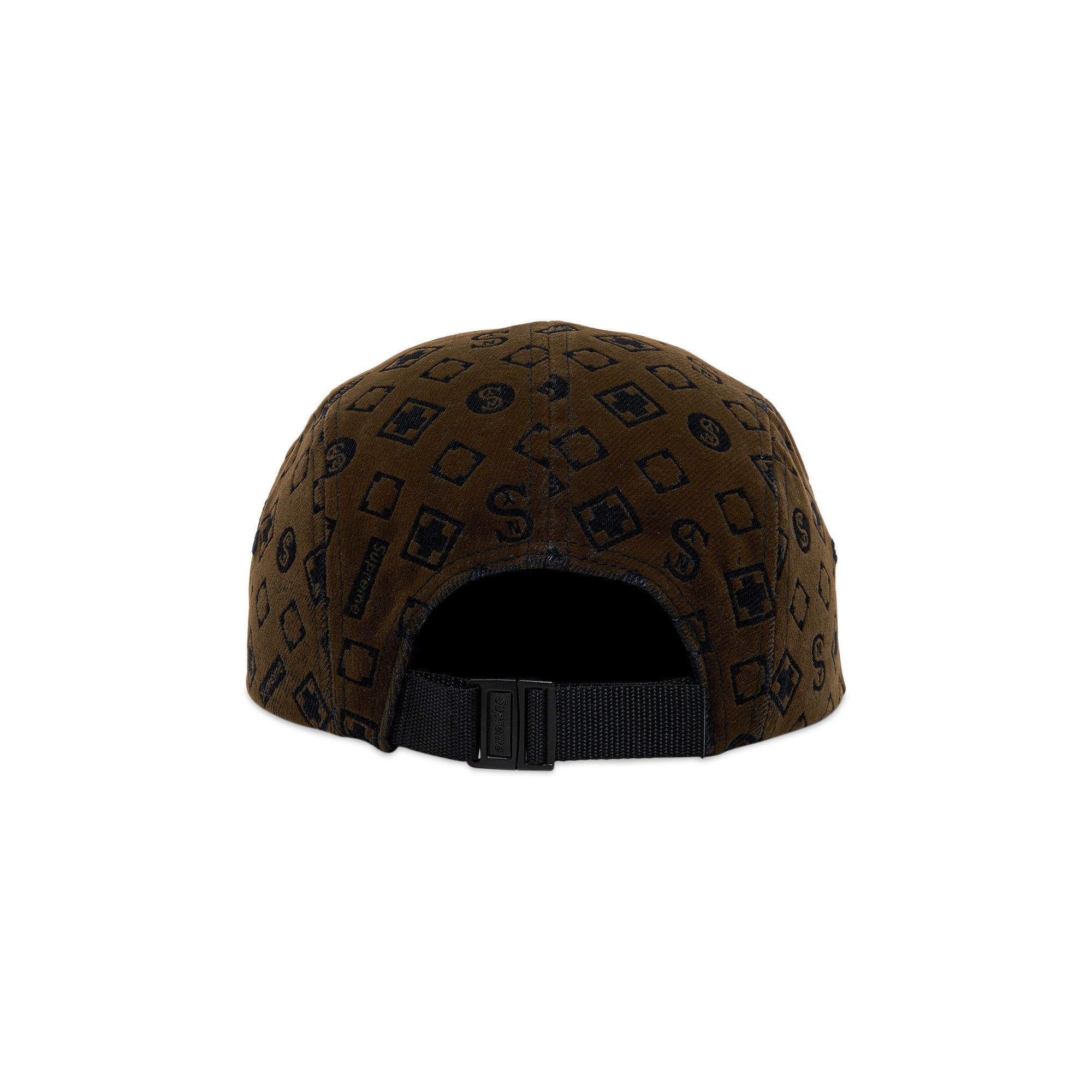 Supreme Flocked Denim Camp Cap 'Black' - 4