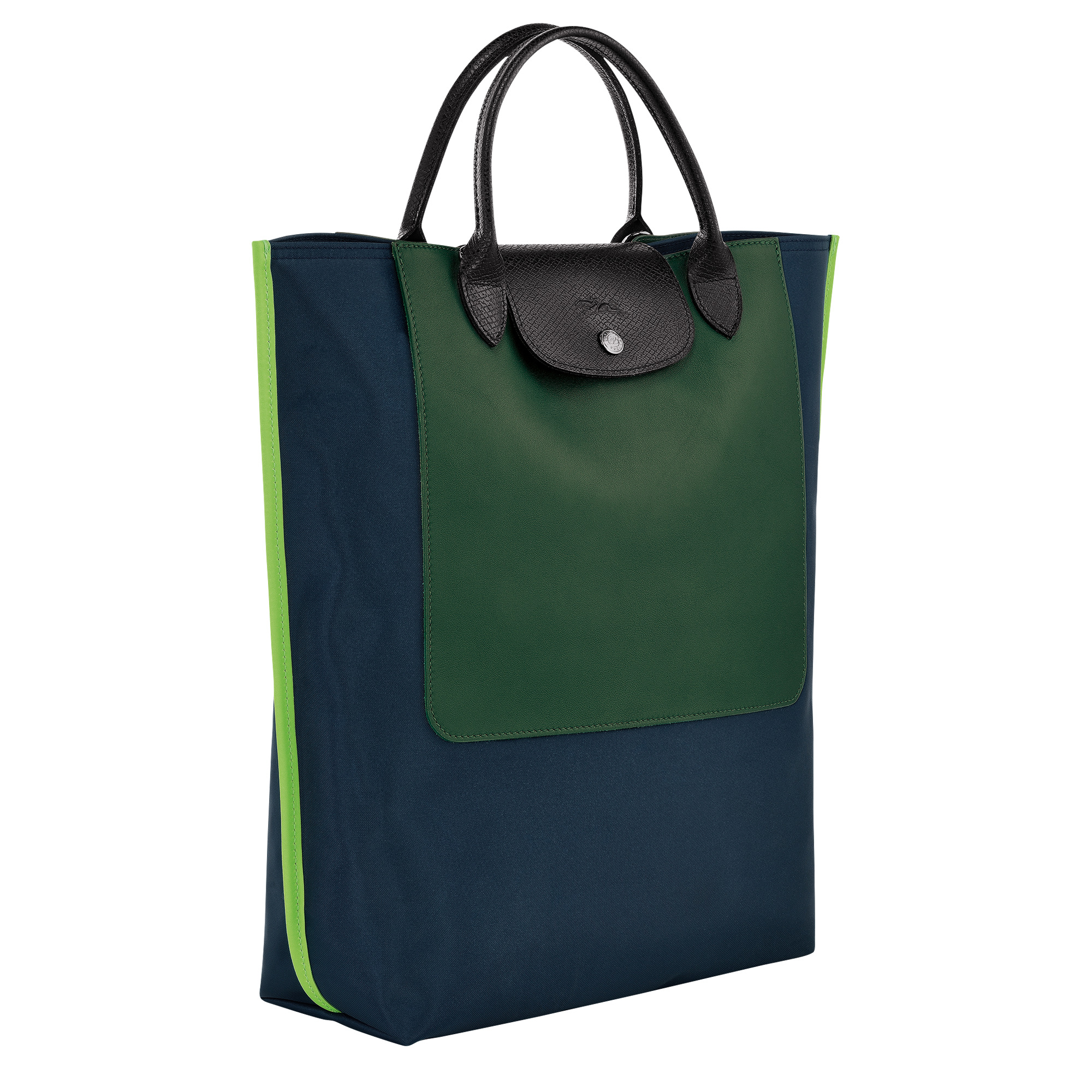 Cabas Longchamp M Tote bag Navy - Canvas - 3