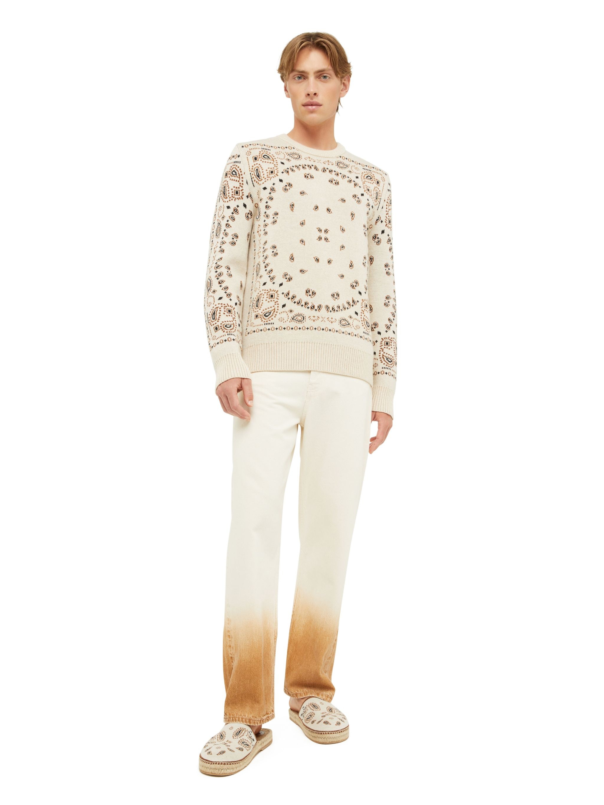 Bandana Jacquard Sweater - 4