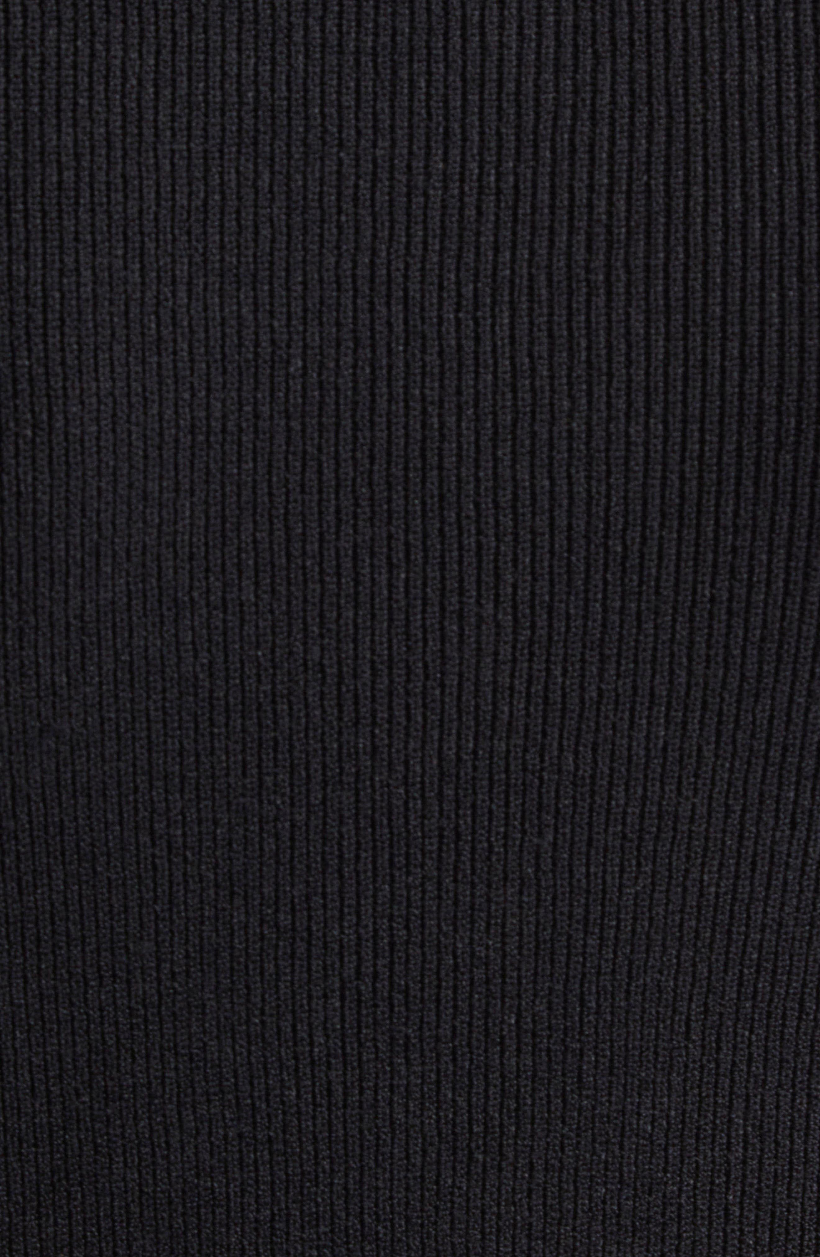 Proenza Schouler Fox Longline Logo Rib Turtleneck Top in Black at Nordstrom - 7