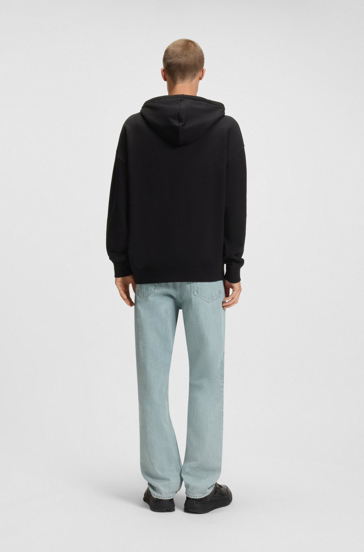 COTTON-TERRY HOODIE WITH PUFF-PRINT LOGO - 5
