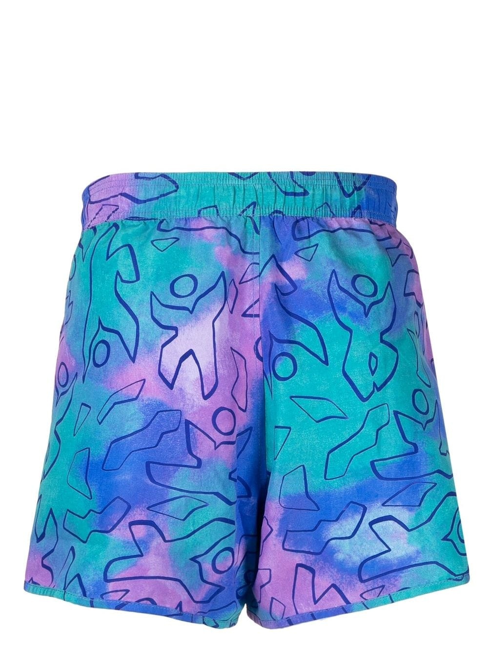 abstract-print swim shorts - 2