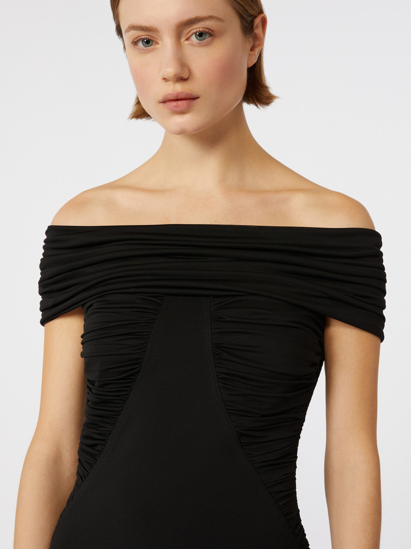 NAVILE Off-the-shoulder viscose jersey dress 5