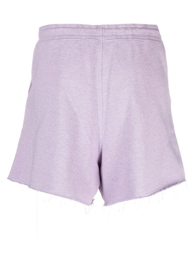 GANNI drawstring-waist organic-cotton shorts outlook