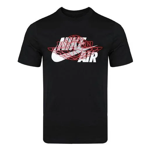 Air Jordan Air Wings Round-neck Short-sleeve Tee Men Black CU1980-010 - 1