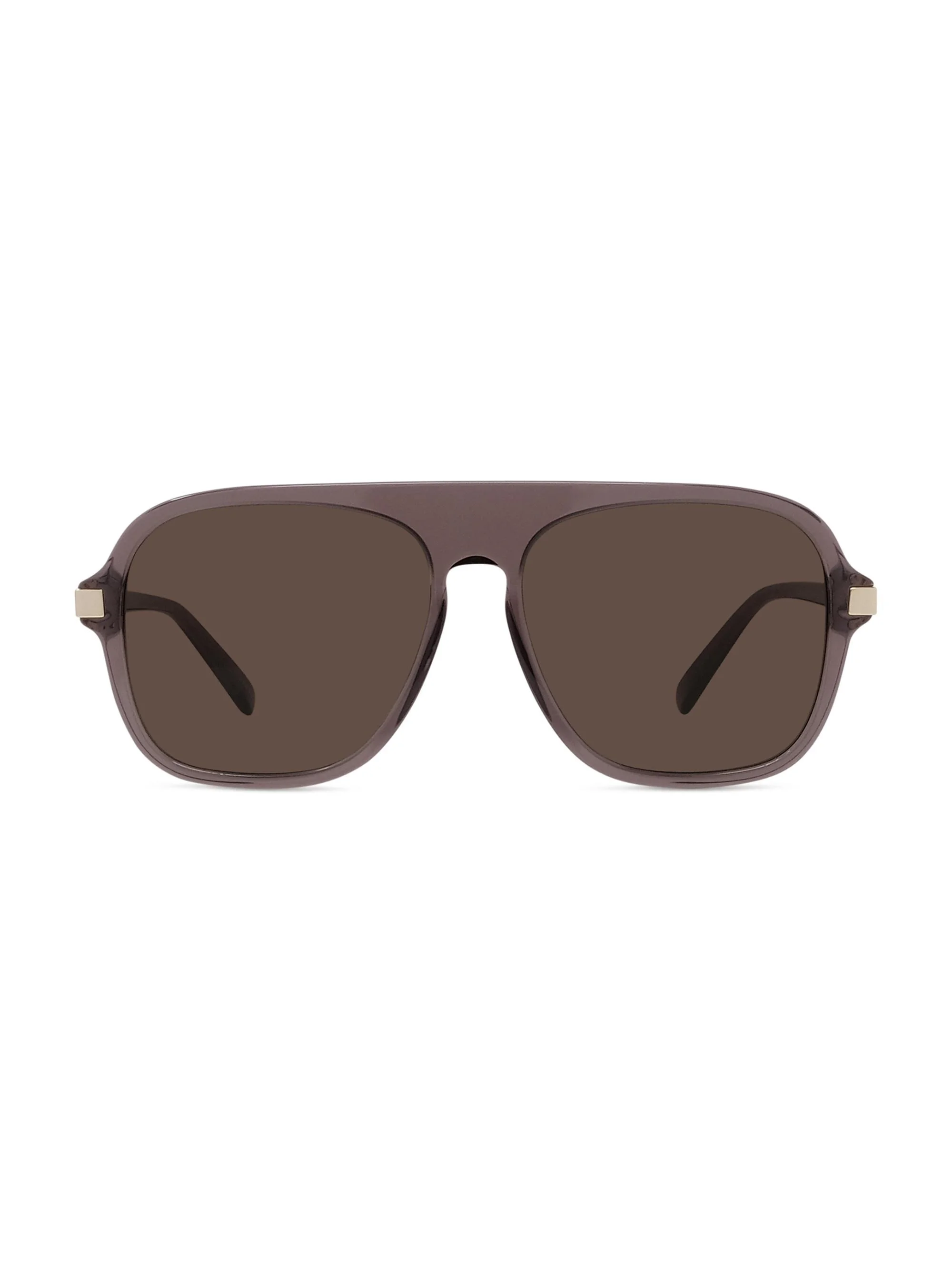 Women's Stella 57MM Pilot Sunglasses - Brown Transparent Mauve - 1