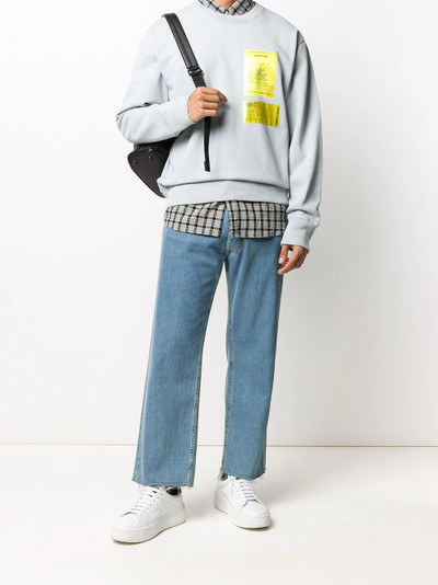 Helmut Lang logo patch sweatshirt outlook