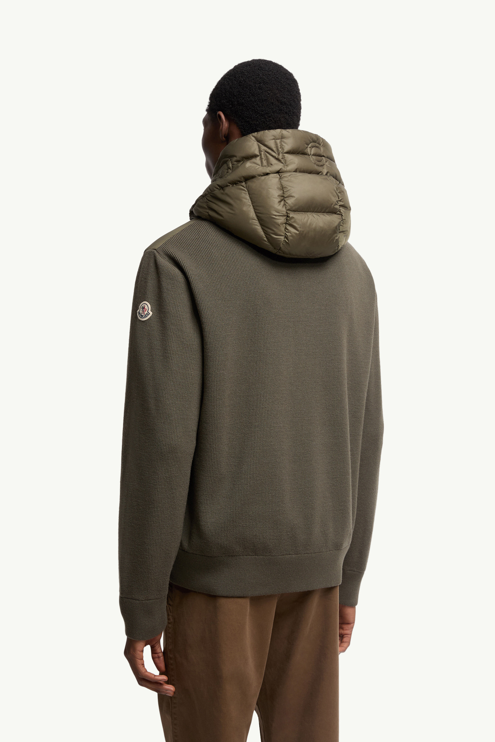 Padded Wool Zip-Up Hoodie - 5