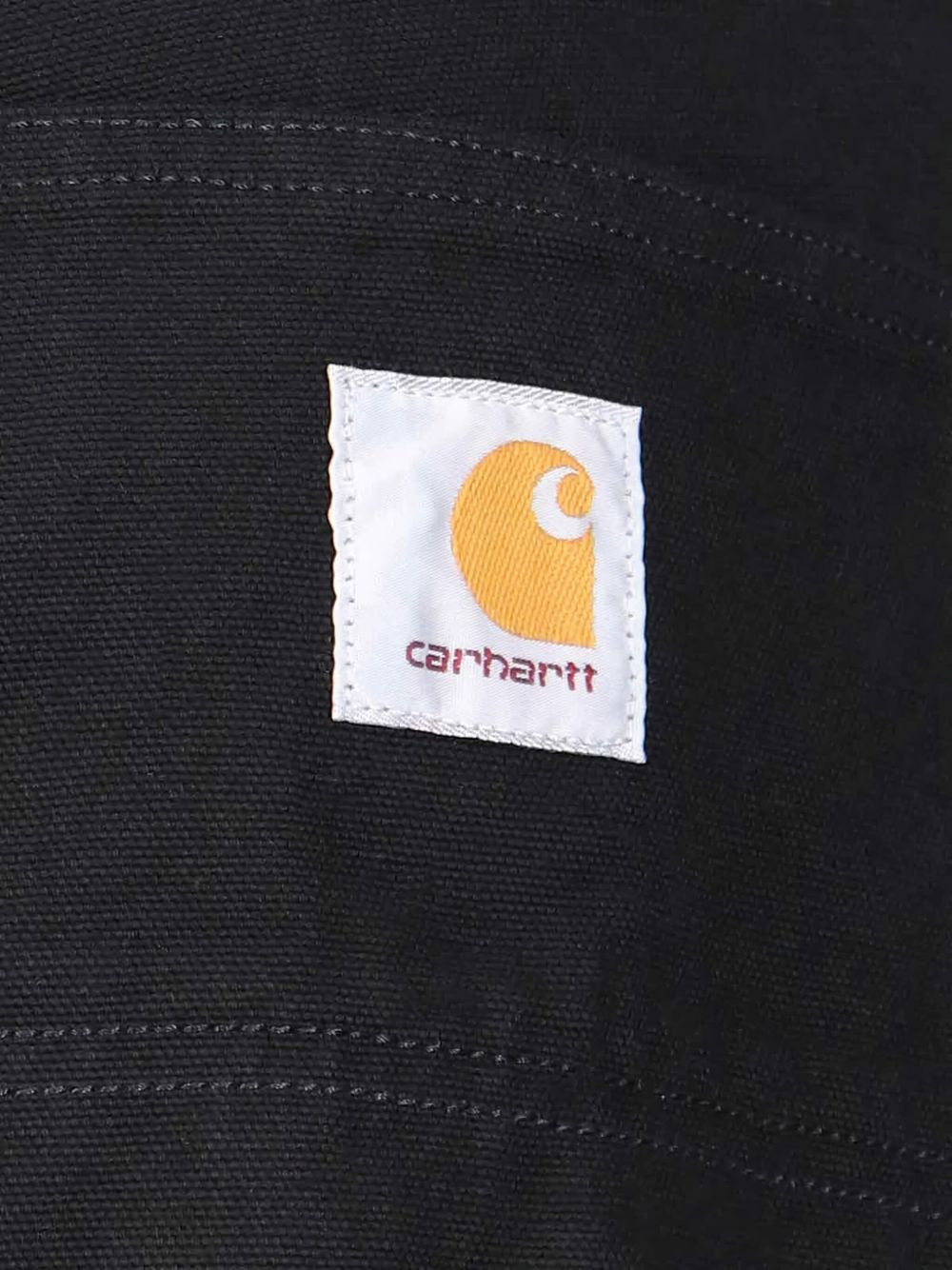 double knee logo patch jeans - 4