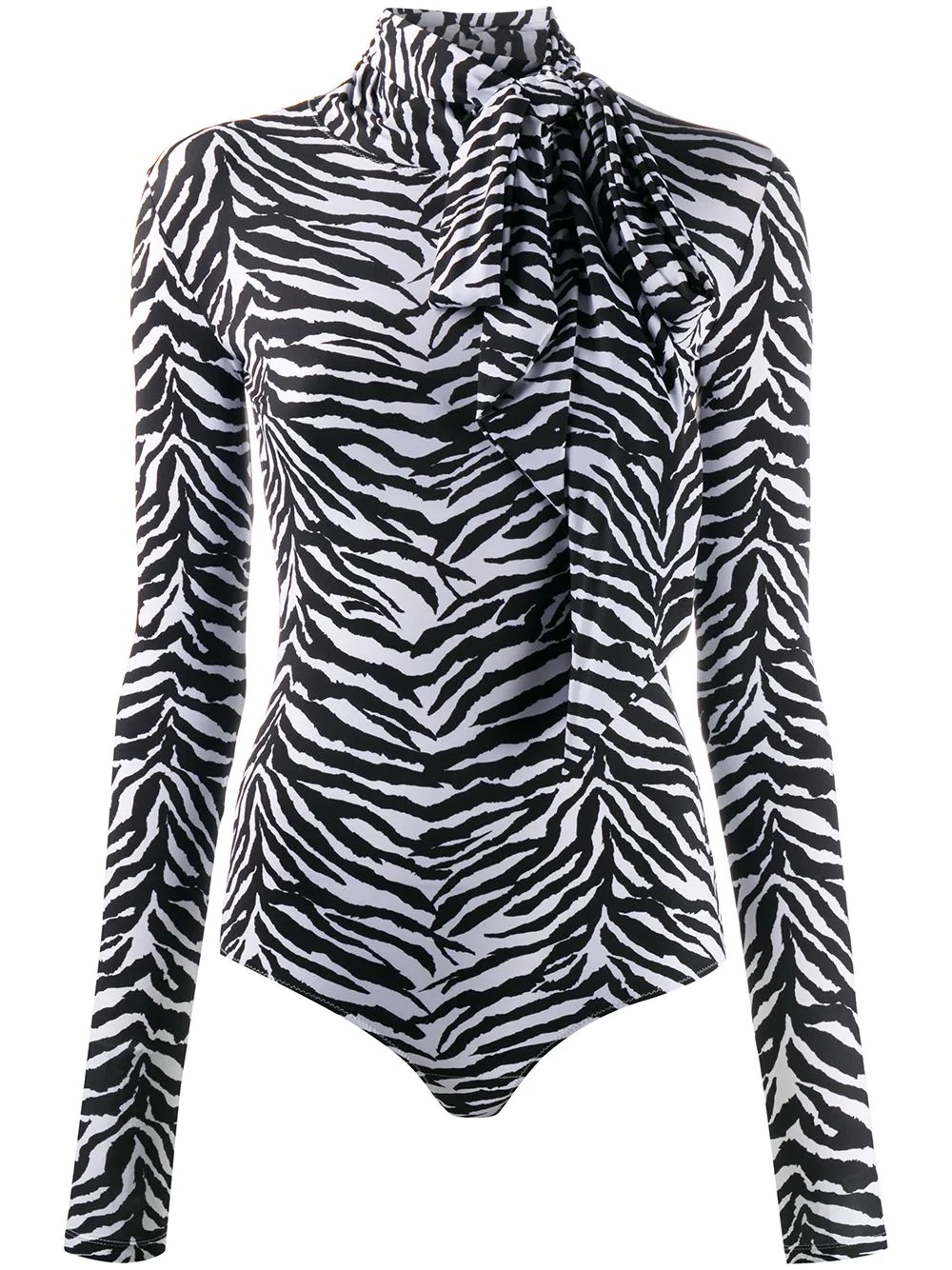 zebra print bodysuit - 1