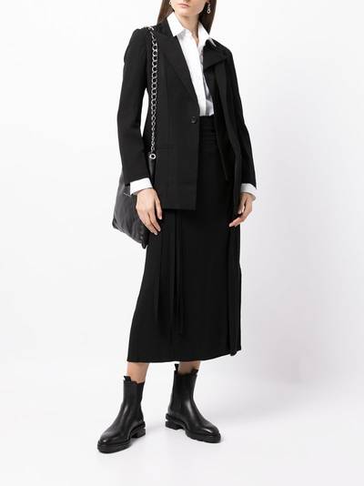 Yohji Yamamoto layered blazer jacket outlook