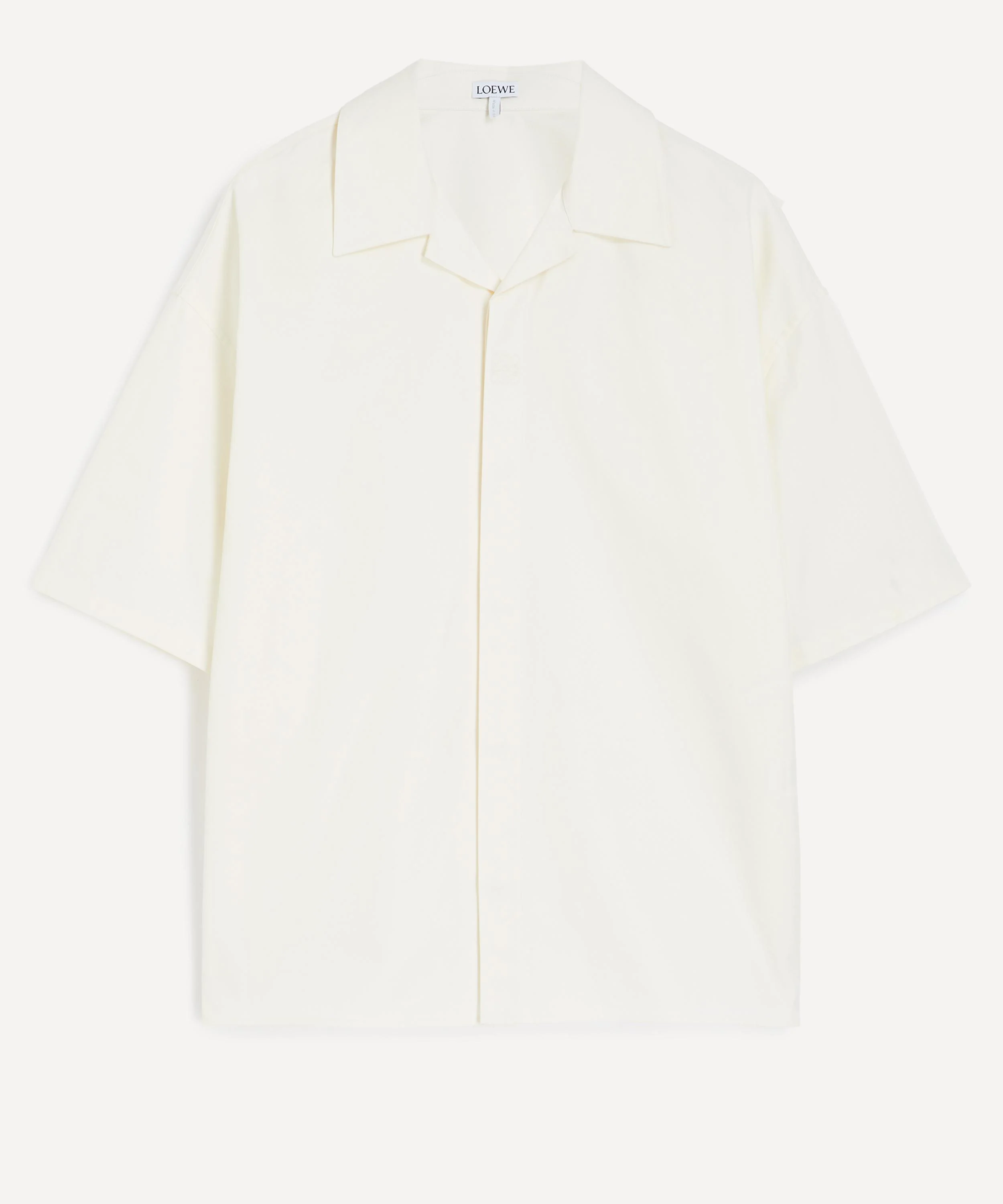 White Cotton Twill Shirt - 1
