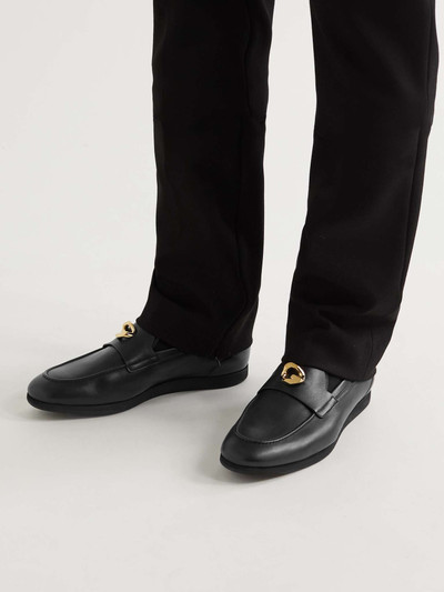 Givenchy Logo-Embellished Leather Loafers outlook