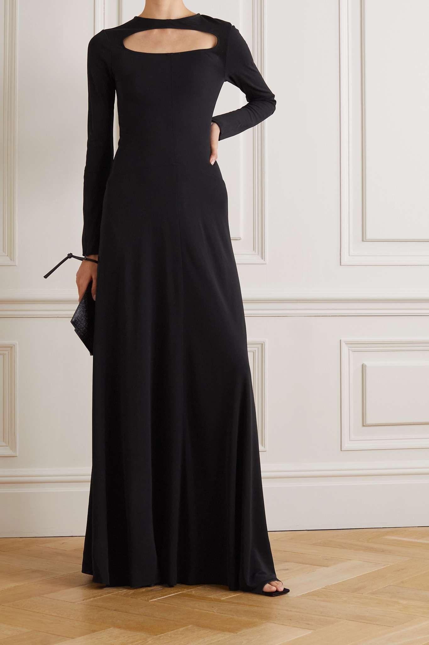 Cutout crepe gown - 2