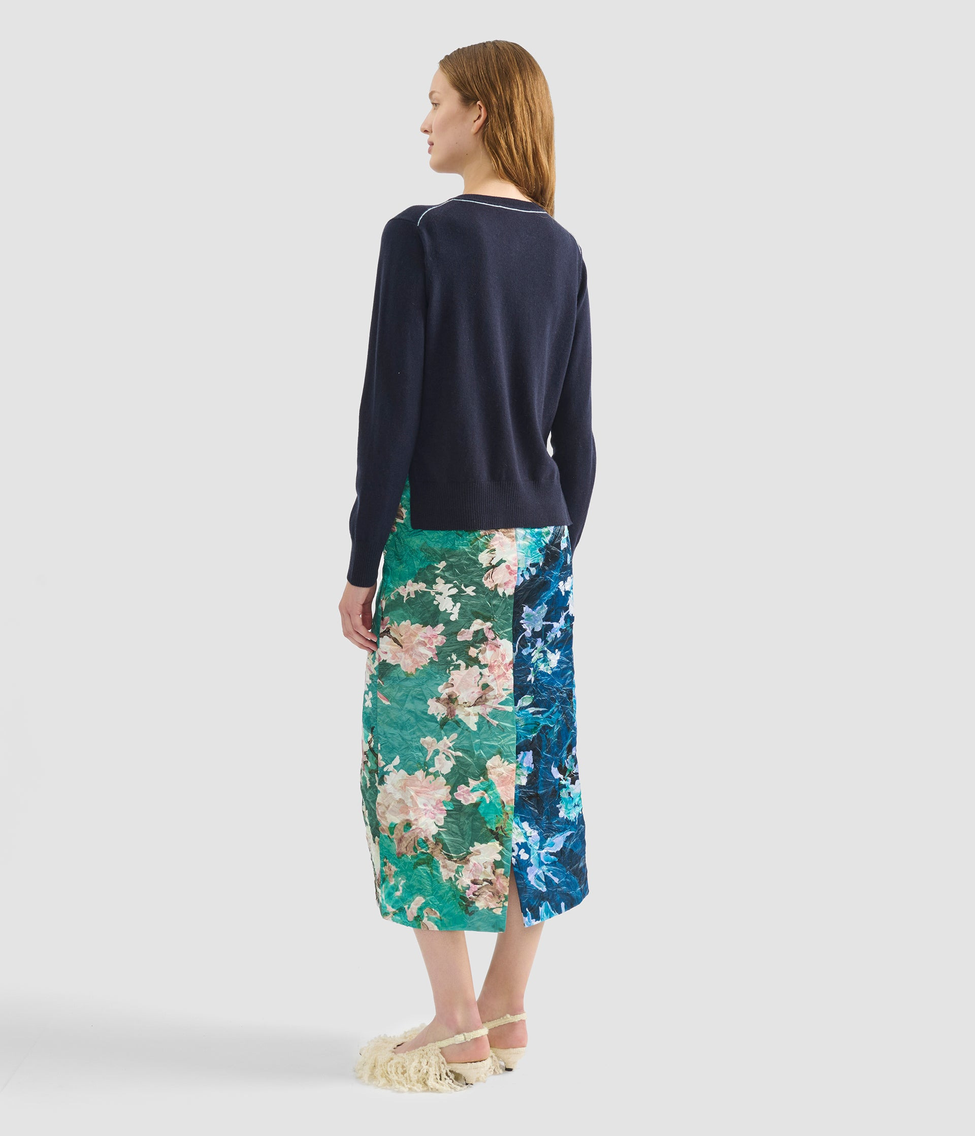 CASHMERE CREW NECK CARDIGAN - 3