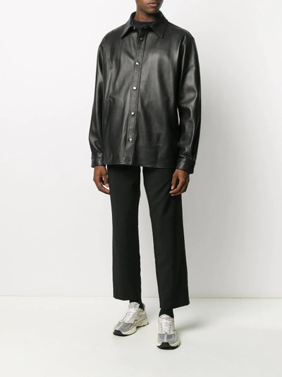 Acne Studios classic collar lambskin jacket outlook