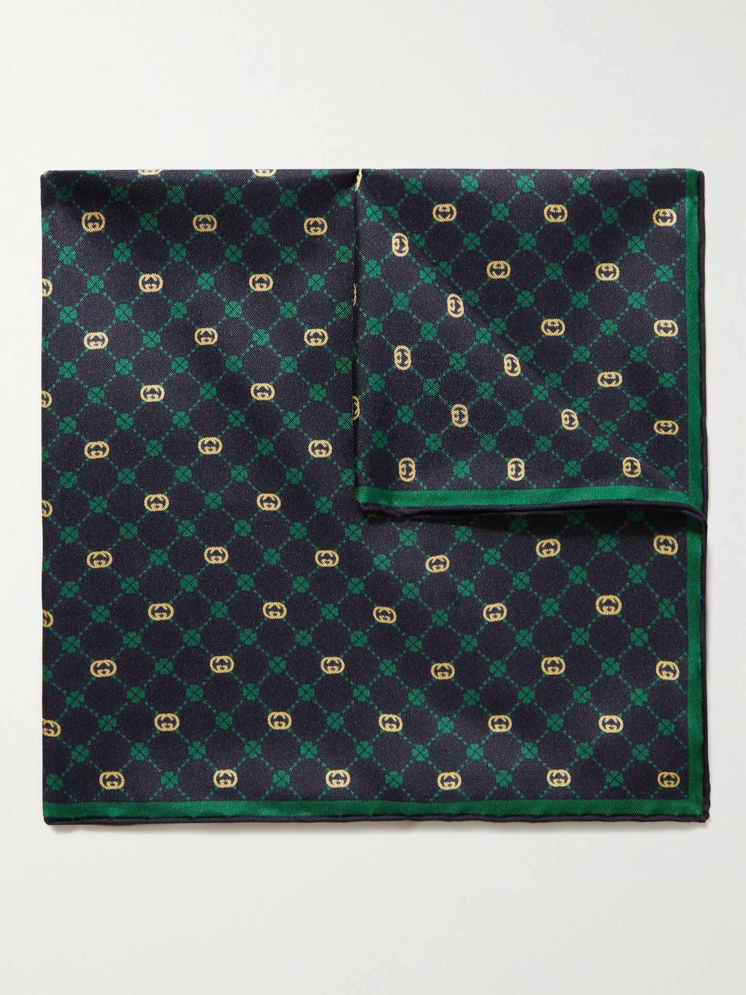 Printed Silk-Twill Pocket Square - 1