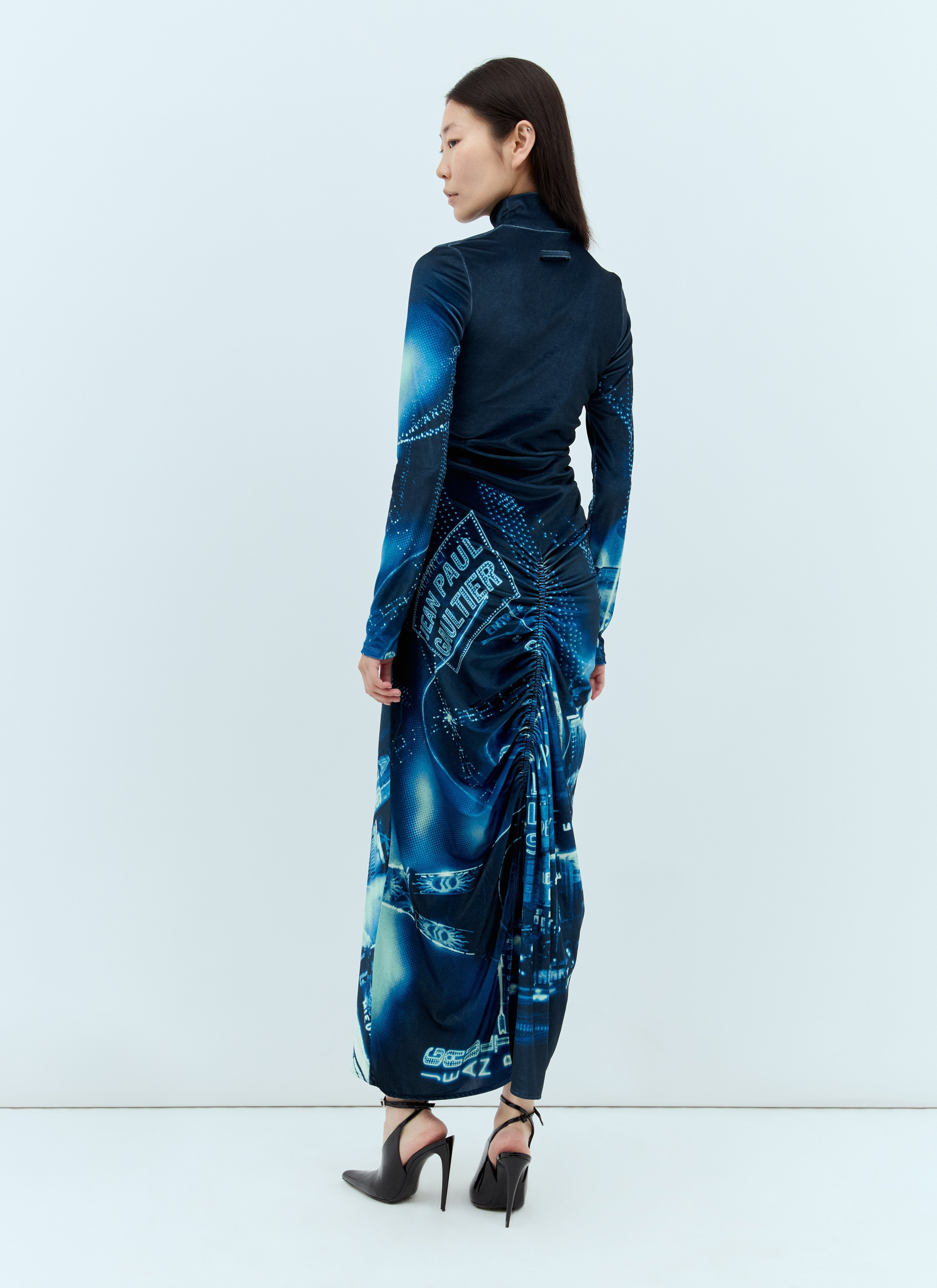 Jean Paul Gaultier Women Pigalle Gathered Velvet Dress - 5