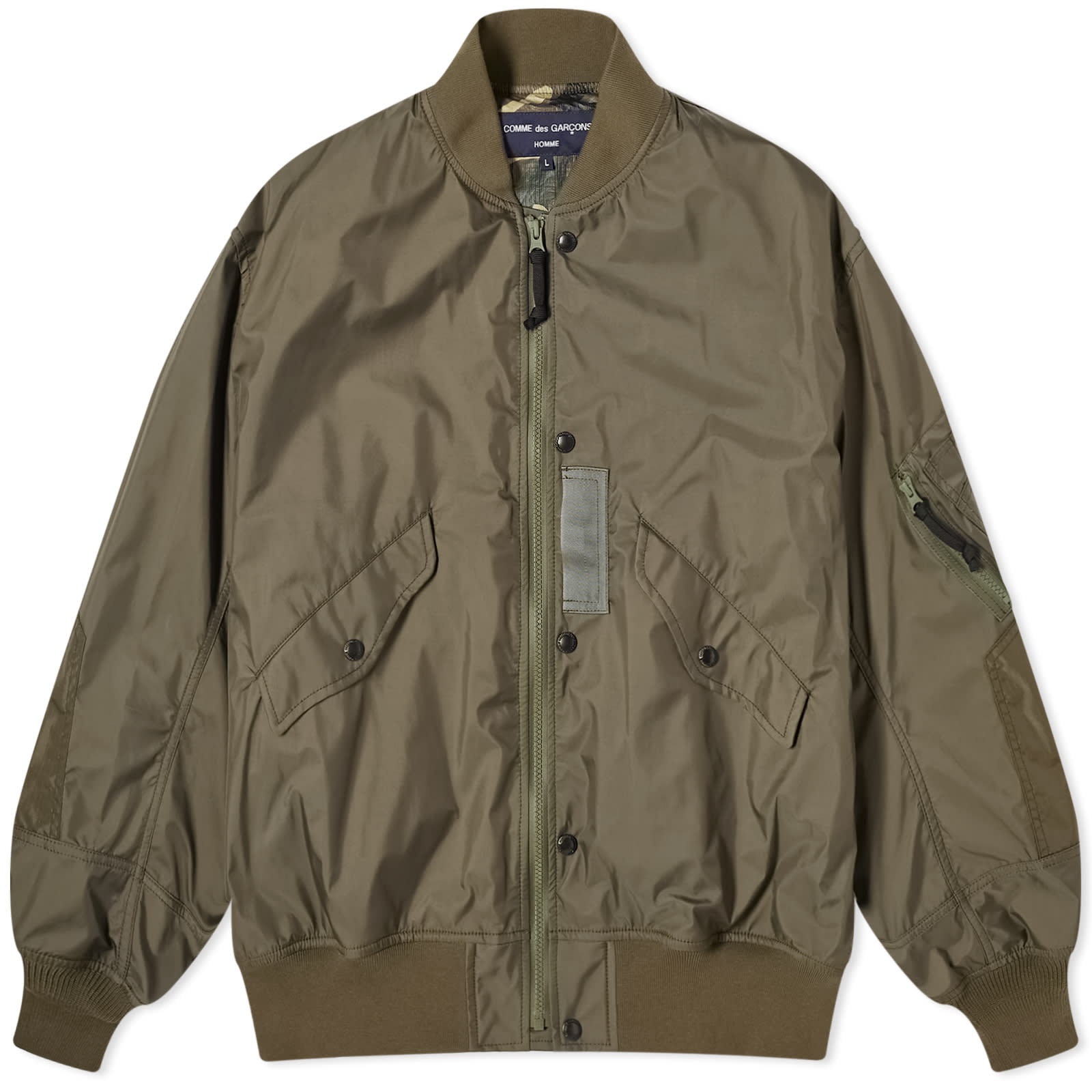 Comme des Garçons Homme 3 Layer Nylon Bomber Jacket - 1