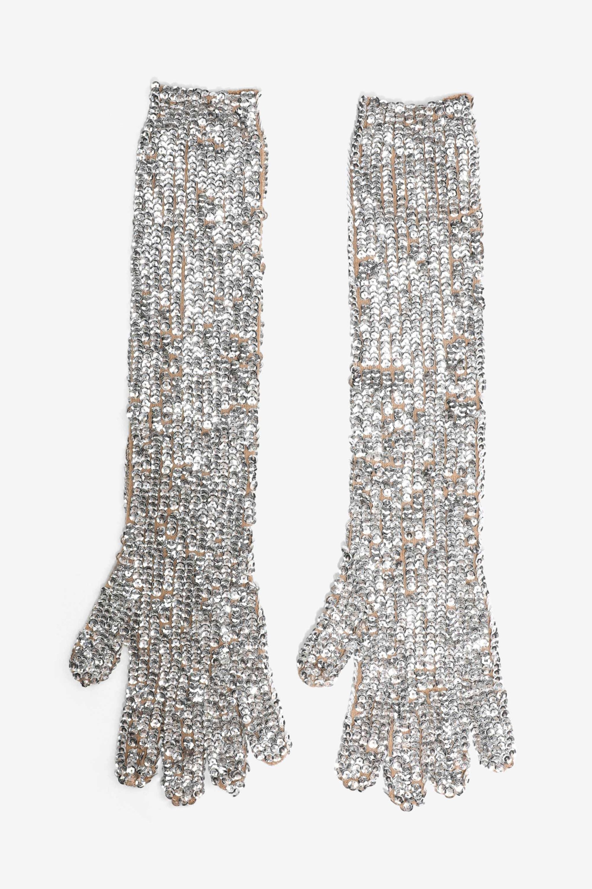 SEQUINNED GLOVES 1