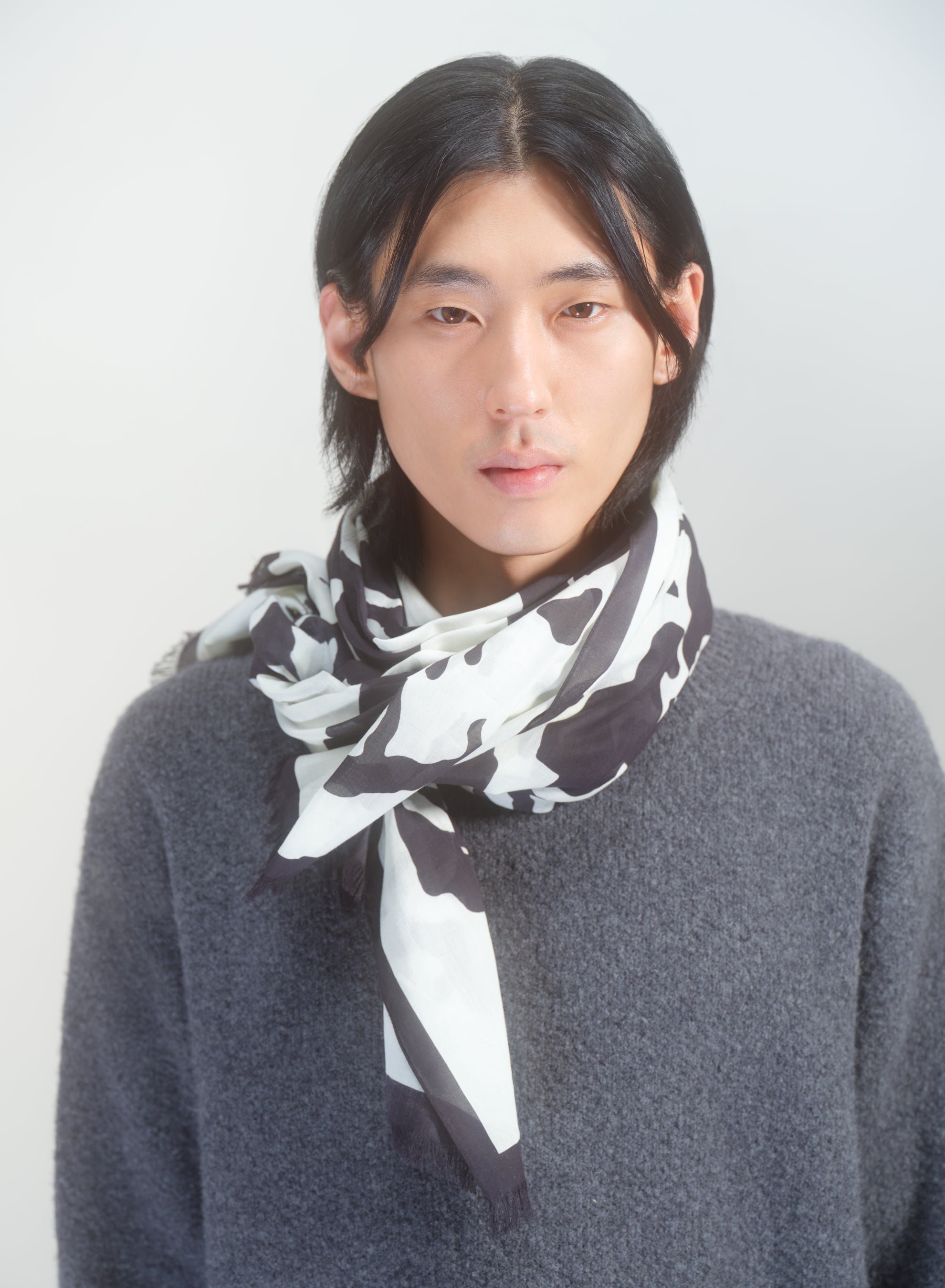 HIBISCUS PRINT SCARF - 4