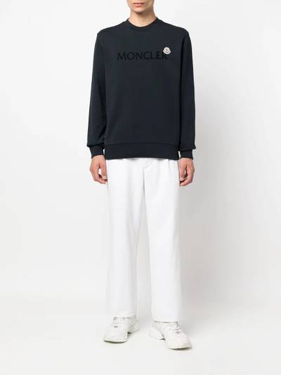 Moncler logo-print long-sleeve sweatshirt outlook