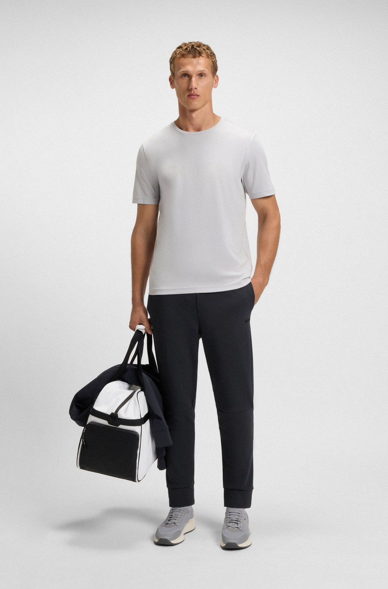 BOSS COTTON TRACKSUIT BOTTOMS WITH STRIPED TRIMS outlook